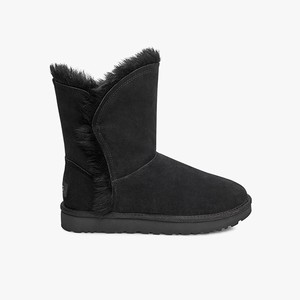 Ugg Classic Short Fluff High-Low Women Classic Boots Black (2964SIXUF)